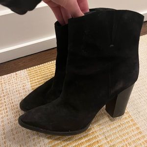 Vince western heeled boots pointy black 39.5